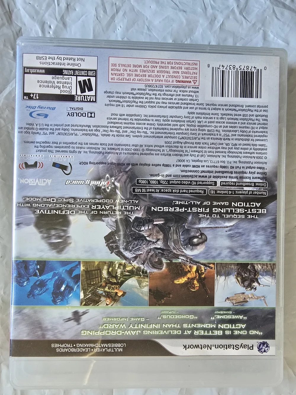 Call of Duty: Modern Warfare 2 (PlayStation 3) - Original No Scratches Like New